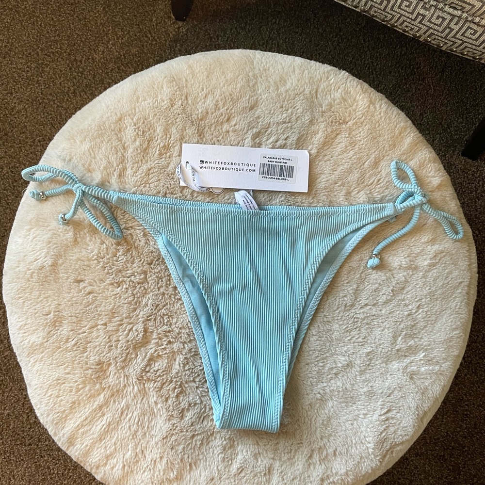 White fox bikini bottom